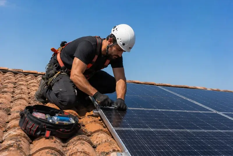 Maintenance et monitoring de panneaux solaires à Saint-Trivier-sur-Moignans